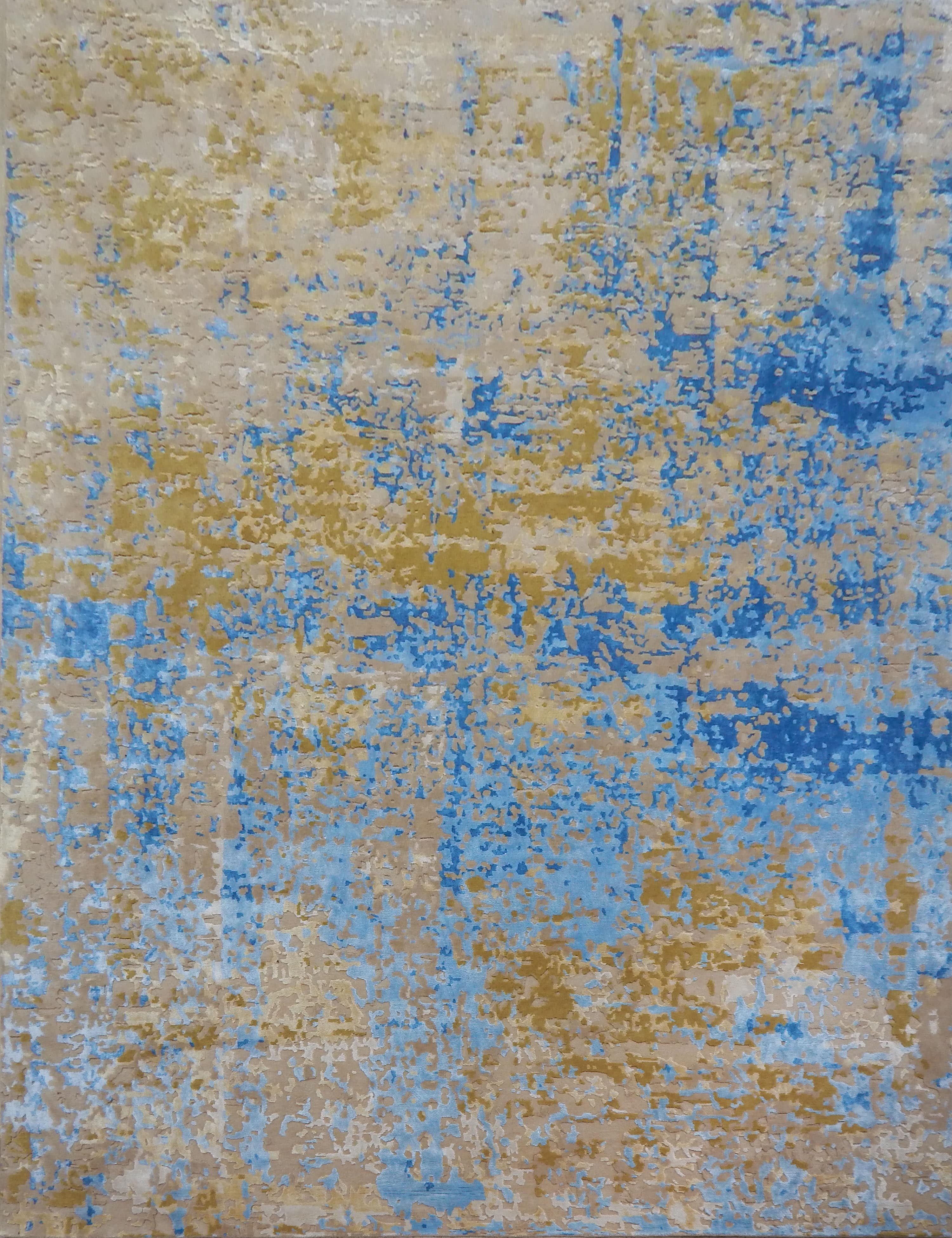 Contemporary Abstract Hand Knotted Carpet