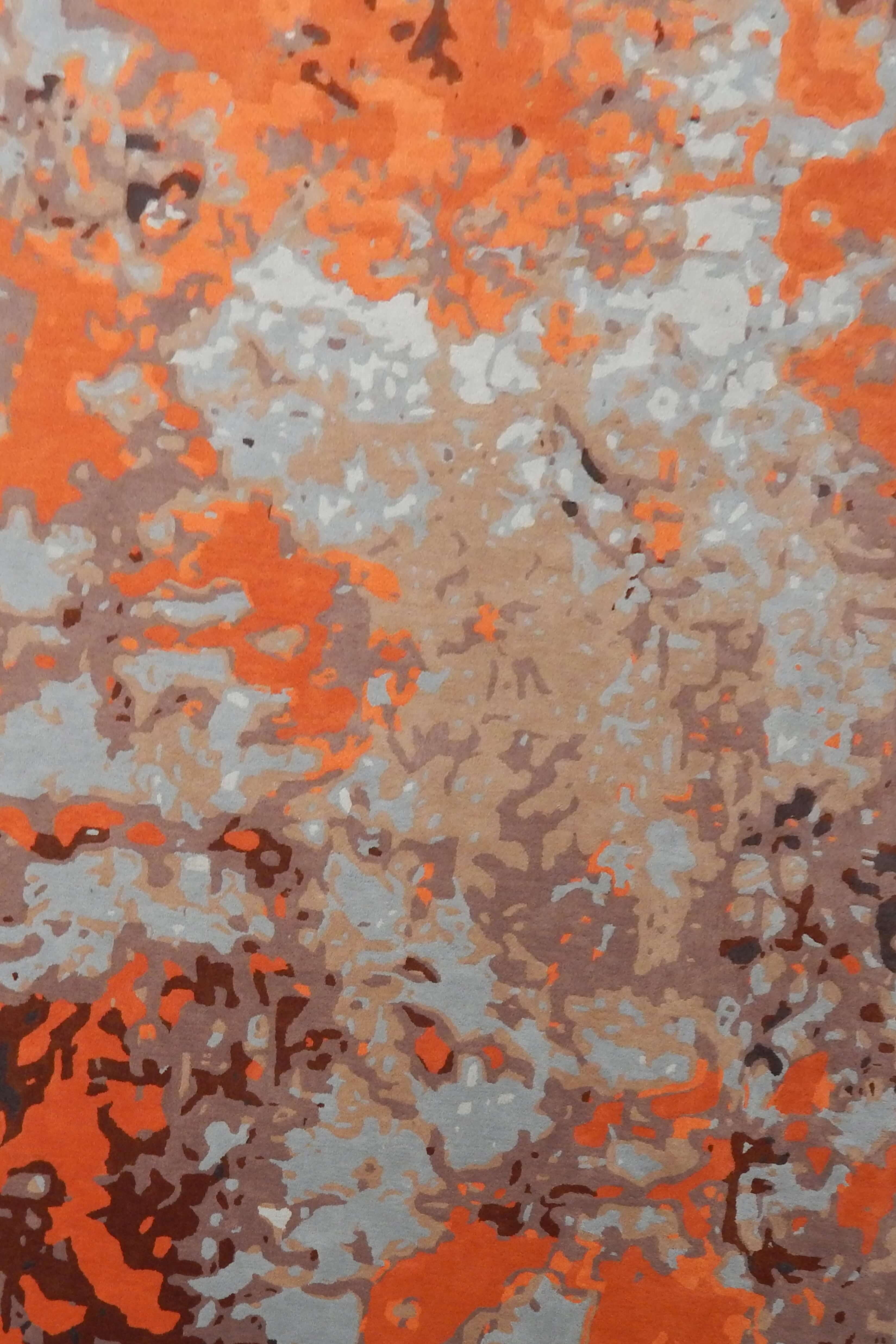 Wool and Viscose Hand Tufted Carpet