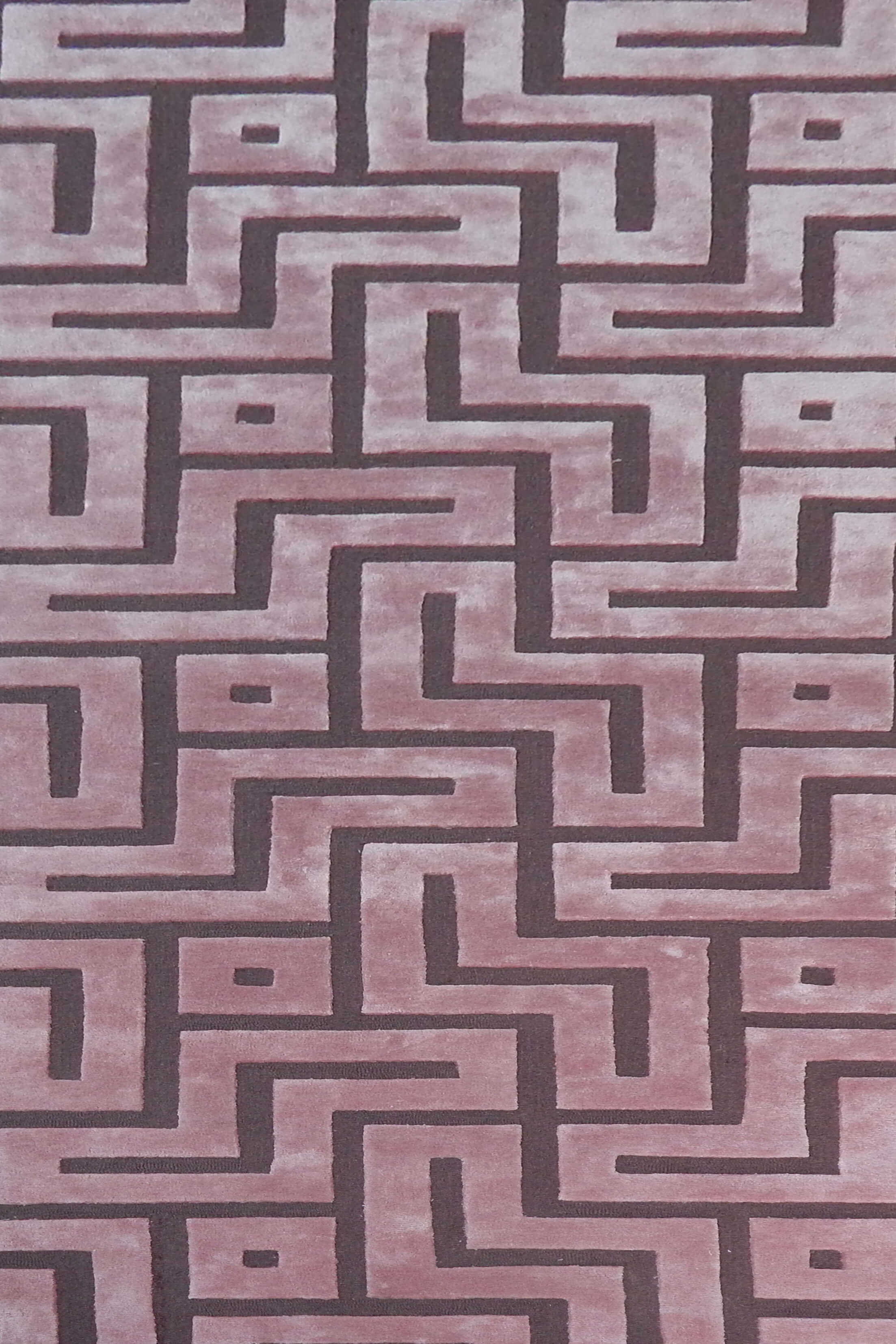 Wool and Viscose Hand Tufted Carpet