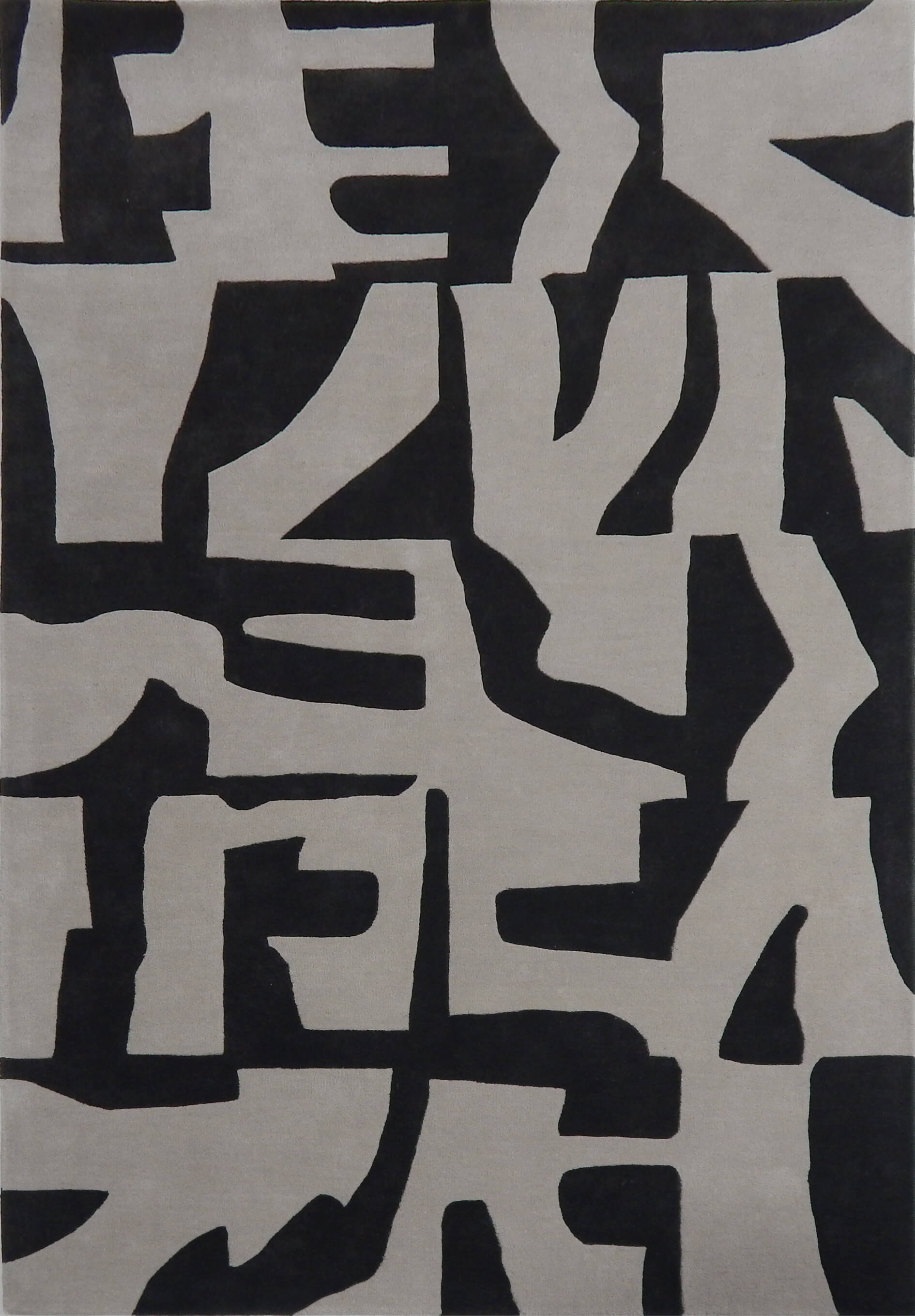 Wool and Viscose Hand Tufted Carpet