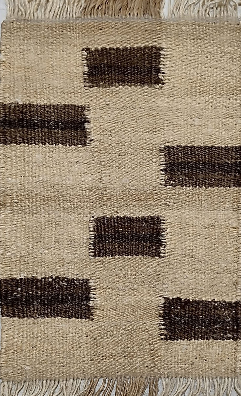 Thick Bordered Jute Rug for Living Room