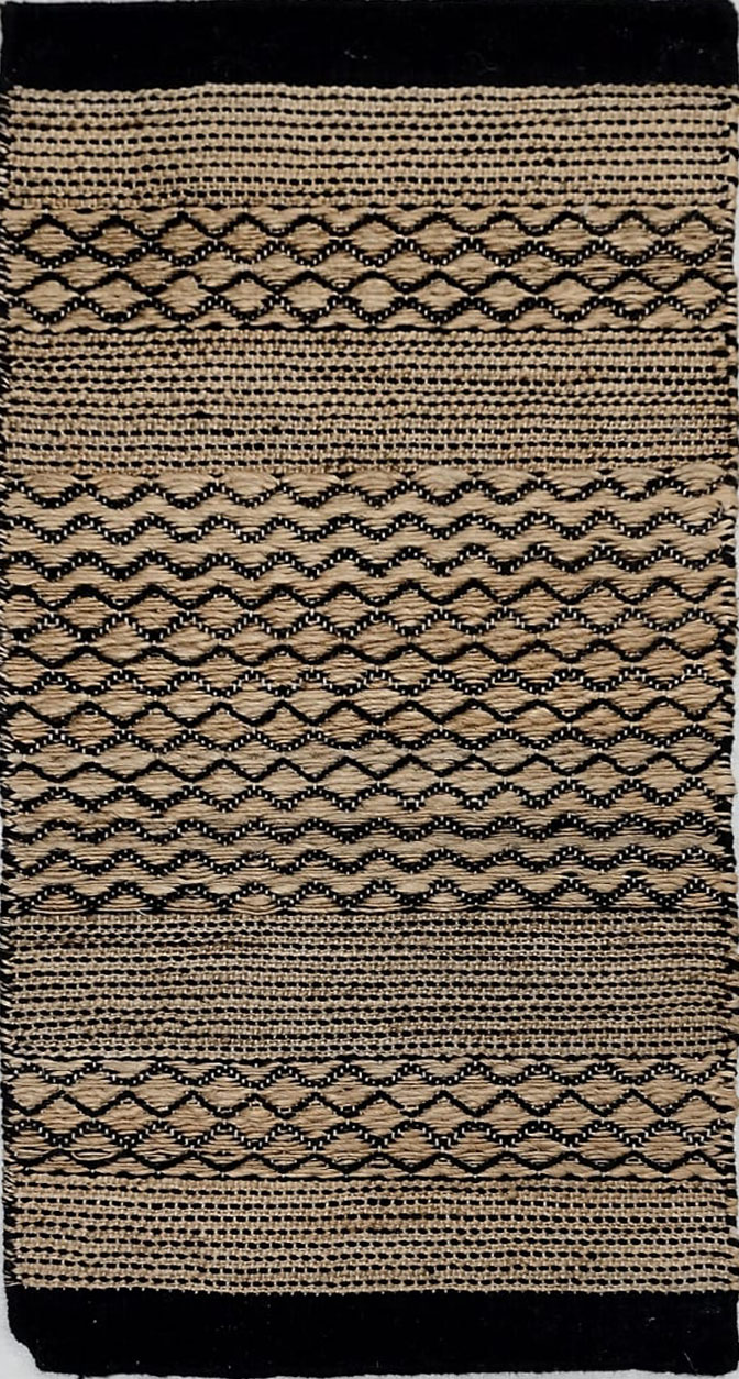 Large Oval Shaped Natural Fiber Jute Rug